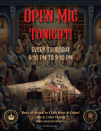 Open Mic in West Linn, OR on every Thursday night.