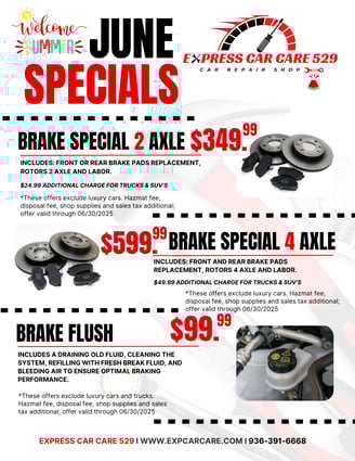 a flyer for a bike shop with a price of $ 50