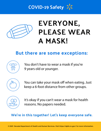 Image of plain language writing sample from Glen Cadorette: Mask mandate written in plain language.