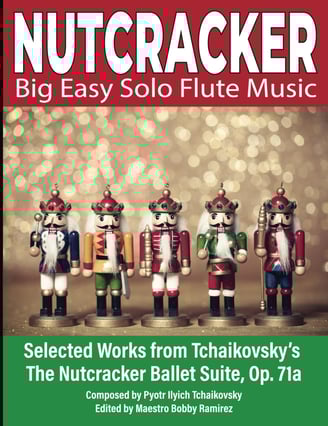Nutcracker Big Easy Solo Flute Music Book
