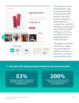 Image of e-book writing sample from Glen Cadorette: Guide to User-Generated Content page.