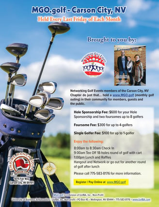 Go 2 JoJo Home Page MGO.com Monthly Golf Outings Flyer Design www.Go2JoJo.com