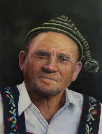 colour pencil portrait