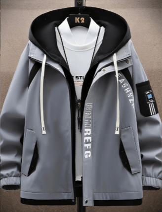 Campera con capucha de moda para hombres