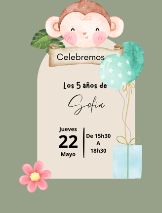 Invitaciones infantil sin interacciones