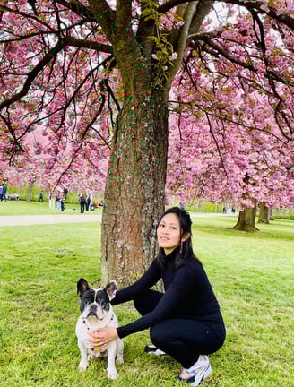 photo le paris de pichutte et son chien au parc de sceaux paris