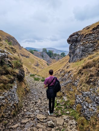 Cave Dale in Peak District National Park