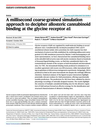A millisecond coarse-grained simulation approach to decipher allosteric cannabinoid binding at the g