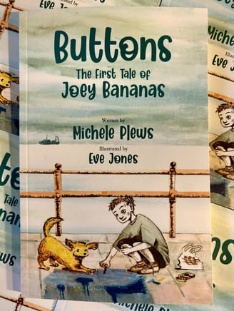 Book cover of Buttons, The First tale of Joey Bananas
