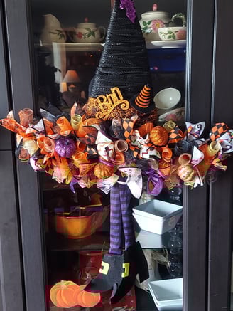 Halloween Witch Wreath