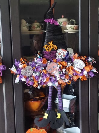 Halloween Witch Wreath
