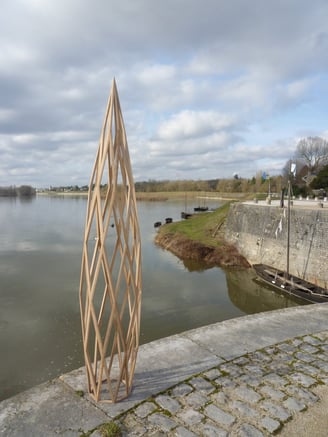 Le zome 6 cathédrale en bois de cèdre 