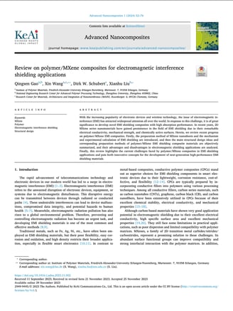 Review on polymer/MXene composites for electromagnetic interference shielding applications
