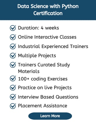 Data Science with Python Certification