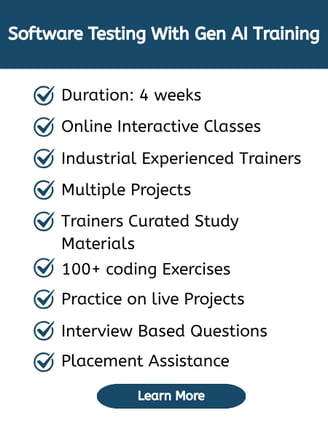 Spftware Testing with Gen AI Certification Course