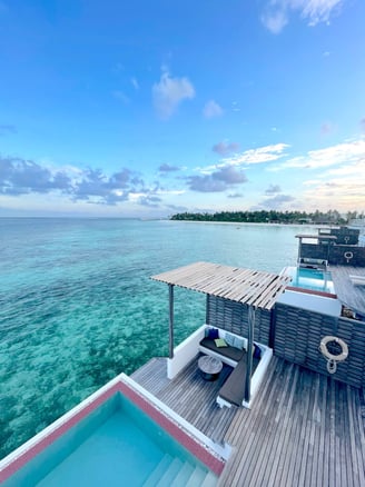 Jumeirah Olhahali Island Maldives overwater villa pool