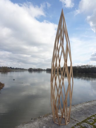 Le zome 6 cathédrale en bois de cèdre 