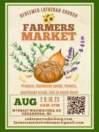 2025 Redeemer Lutheran Church Farmers Market