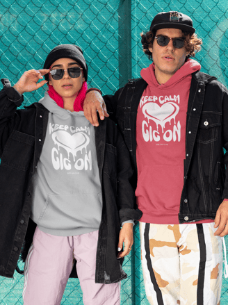 Vivid calm designs, keep calm gig on, side-gig collection, side gig hoodies, side hustle gifts, gig 