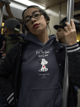 cute puppy, cute dog, for the ones we love, side gig club, vivid calm designs, minimalist design