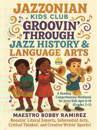 Jazzonian Kids Club: Groovin' Through Jazz History & Language Arts: A Reading Comprehension Workbook
