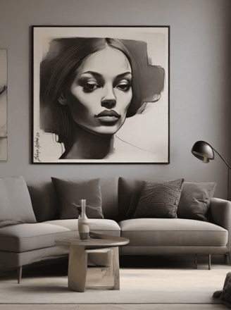 Decoração única com quadros personalizados que contam histórias e memórias.