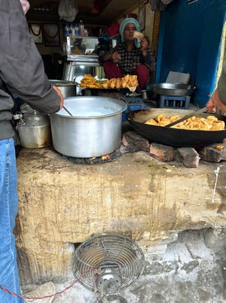 Coal cooking - Varanasi