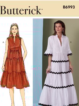 B6993 dress pattern tiracooks