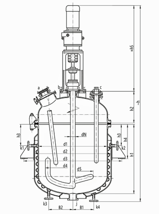 glass lined chemical reactor / vessel / storage tanks