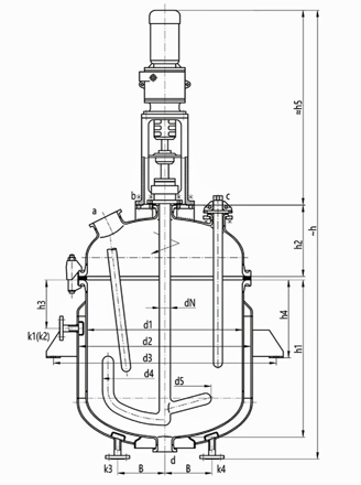 glass lined chemical reactor / vessel / storage tanks