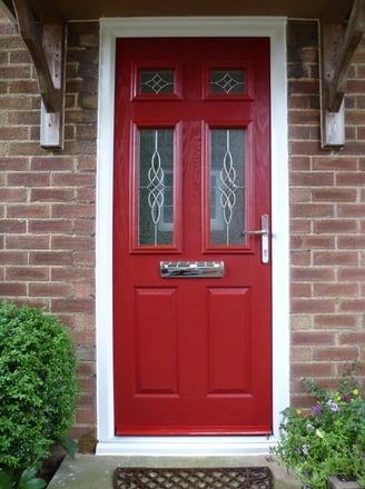 Red composite door