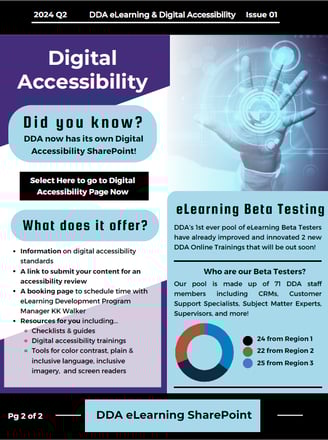Page 2 of the first issue of The eLearning Quarterly.