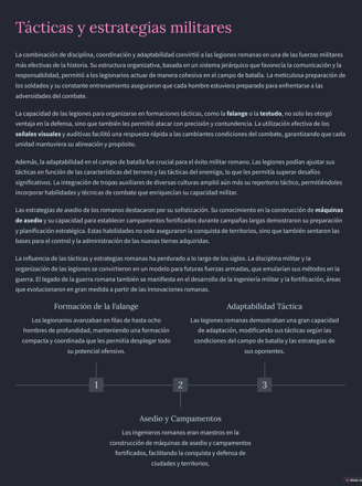 TACTICAS Y ESTRATEGIAS MILITARES DE LAS LEGIONES