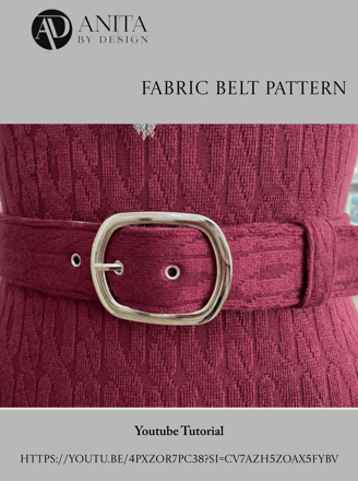 fabric belt sewing pattern