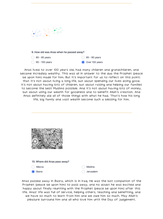Tawfiq Issue 2 Quiz answers 9, 10