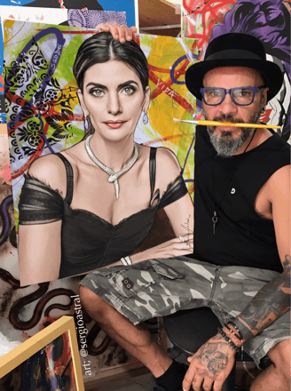 Arte POP-ART única: Detalhes precisos e cores vivas em cada pincelada.