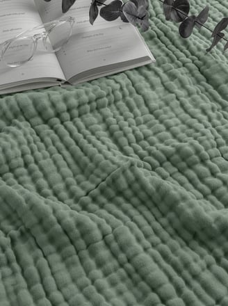 cotton muslin throw blanket