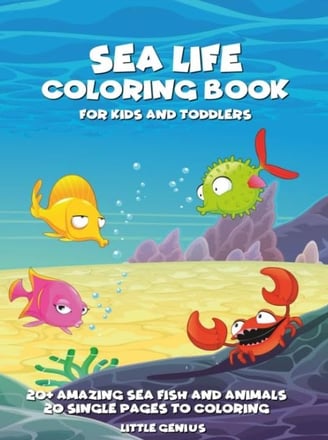 cover of sea life coloring book
