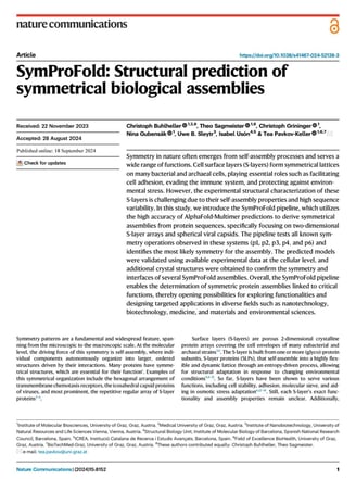 SymProFold: Structural prediction of symmetrical biological assemblies