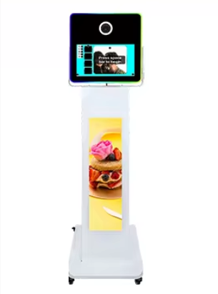 a digital display of a digital photo booth