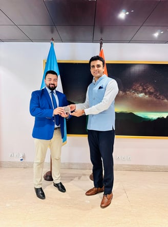 President & CEO Mr. Abhinav Balyan at the Embassy of Guatemala