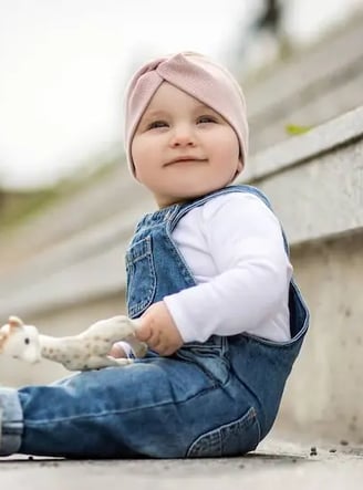 Rankų darbo galvajuostės su mazgeliu mergytėms