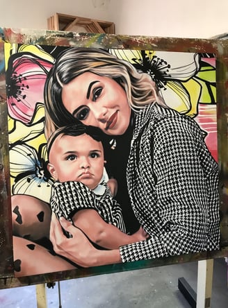 as pinturas personalizadas são feitas à mão pelo artista Sérgio Astral. POP-ART