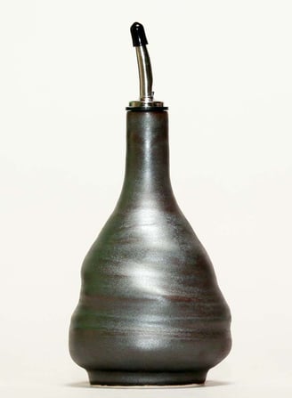 Handmade olive oil bottles by Perry Pottery.  The original Hippie Chic oil bottle. by Perry Pottery