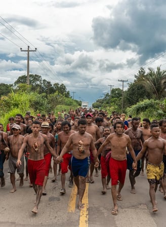 Rop Cateh Alma pintada em Terra de Encantaria dos Akroá Gamella (Território Indígena Taquaritiua, MA