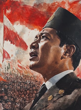 a painting of a man in a uniform