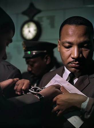 Martin Luther King Jr. Arrested in Atlanta Sit-in