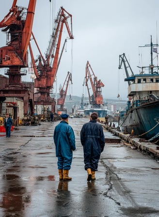Black Sea Port, 1972: Grain Transfer