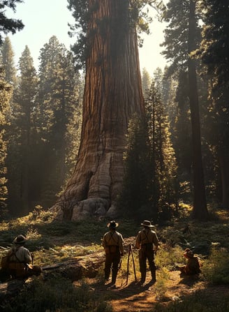 Early_Park_Rangers_Among_the_Sequoias_In_the_heart_of the park