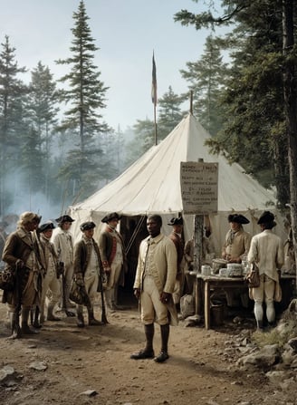 Enlistment Tent, Late Morning 1775: Enforcement in Action